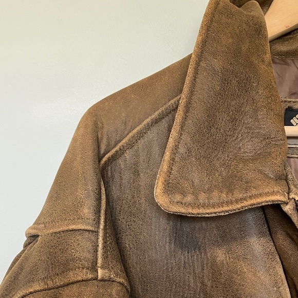 Columbia Men's 100% Genuine Leather Field Jacket - Picture 7 of 8